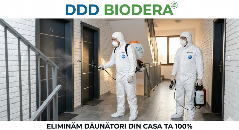 Servicii profesionale dezinsectie plosnite, gandaci, purici